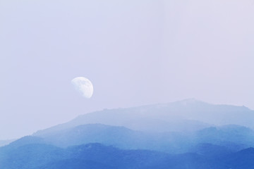 Fototapeta premium moon and clouds