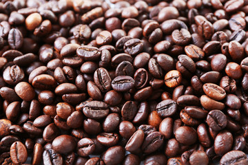 Coffee beans background