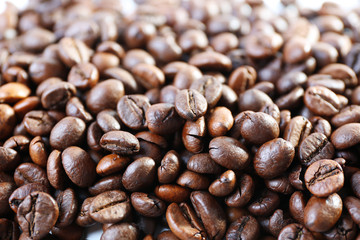 Coffee beans background