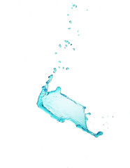 Water splashes isolated on white