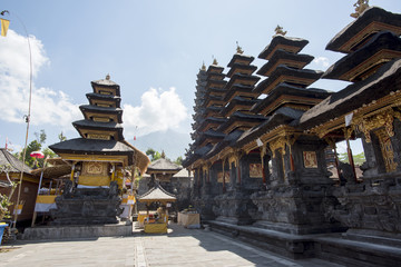 Obraz premium Besakih complex Pura Penataran Agung ,Hindu temple of Bali, Indonesia.