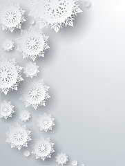 Snowflakes Background. Happy New Year