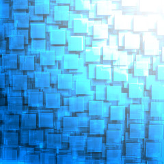 Abstract High-Tech Blue Glass Background