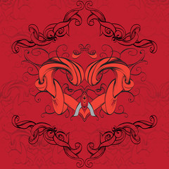 drawing hand vintage frame baroque elements for advertising in vintage style, vector ornament, to frame the logo for text