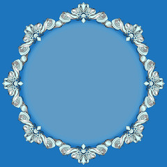 drawing hand vintage frame baroque elements for advertising in vintage style, vector ornament, to frame the logo for text