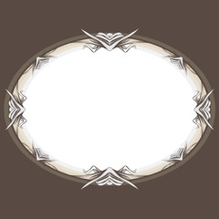 drawing hand vintage frame baroque elements for advertising in vintage style, vector ornament, to frame the logo for text