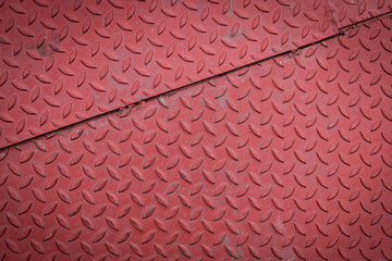red dirty metal plate, metallic grunge texture background