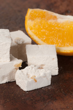 Pastille with orange succade