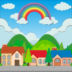 Fototapeta premium Neighborhood at day time