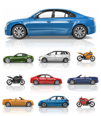 Transportation Vehicle Car Motorcycle Performance Concept