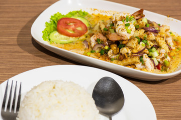 Thai shrimp food, Thai food