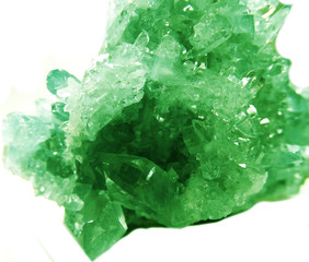 emerald geode geological crystals