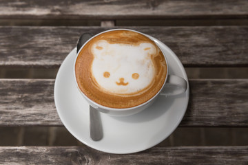 Cute Bare Latte Art Coffee