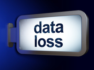 Information concept: Data Loss on billboard background