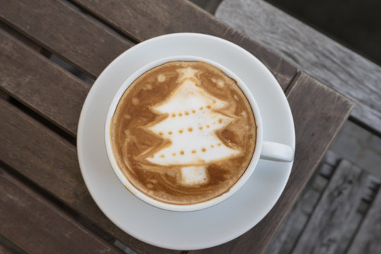 Christmas Tree Latte Coffee