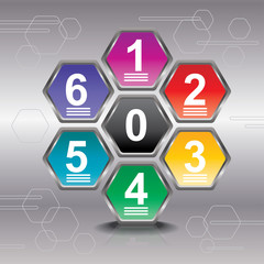 Infographic design template can be used for workflow layout, dia