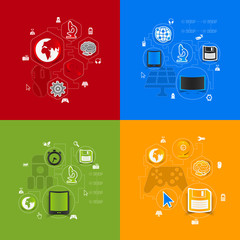 technology sticker infographic