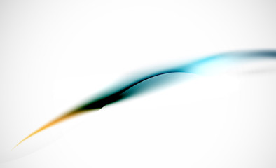 Wave blue and yellow color abstract background. Business hi-tech presentation template or advertising layout