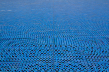 Patterned plastic to prevent slip and fall.