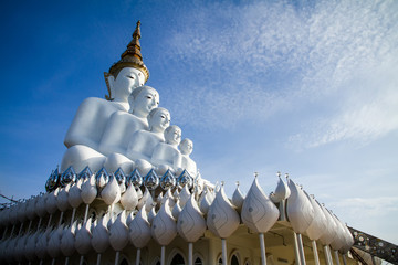 The big white Buddha five stacked.