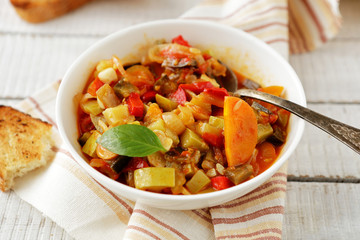 vegetables ragout in bowl