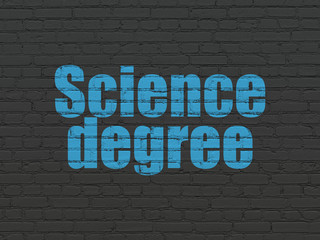 Fototapeta premium Science concept: Science Degree on wall background