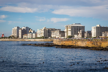 Nice view of the Sea Point area in Cape Town, South Africa