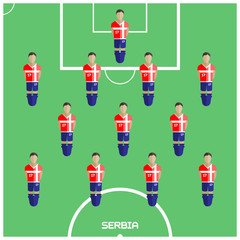 Computer game Serbia Football club player