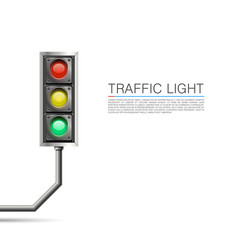 Traffic signal on a white background