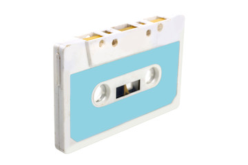 Obraz premium old audio cassette tape isolated on white background
