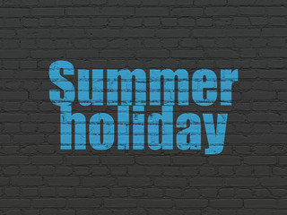 Travel concept: Summer Holiday on wall background