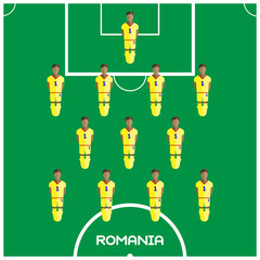 Fototapeta premium Computer game Romania Football club player