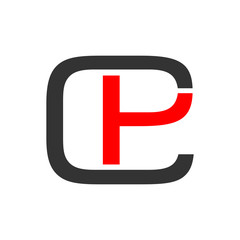 Fototapeta premium CP Initials Icon Logo