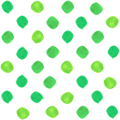 Fototapeta na wymiar Vector Watercolor Seamless Pattern Green