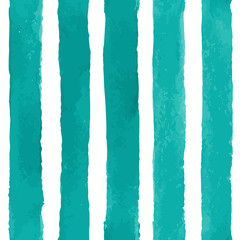 Vector Seamless Pattern with Watercolor Stripes