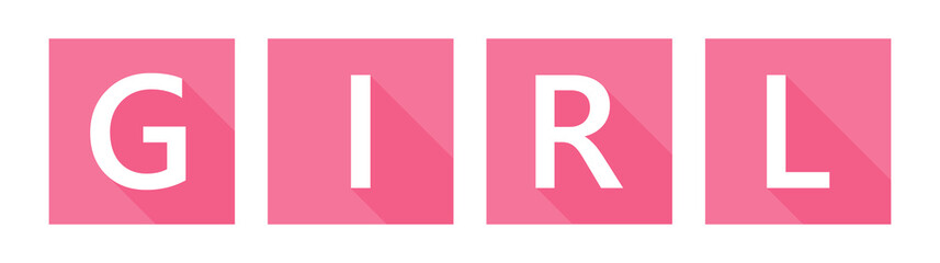 Girl Pink vector