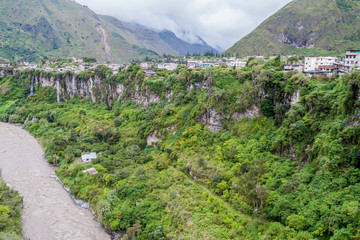 Banos de Agua Santa, popular tourist destination in Ecuador