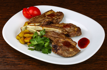 Grilled lamb chops