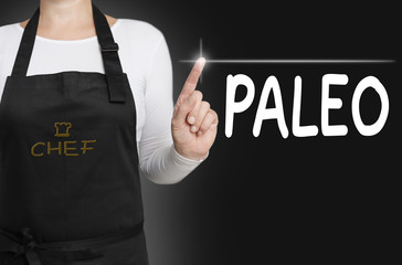 paleo background cook operated touchscreen concept