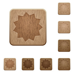 Certificate wooden buttons