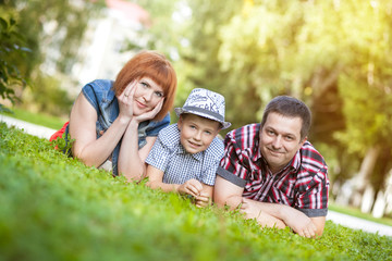 Fototapeta premium Family summer joy