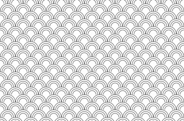 wave curve seamless pattern background vector