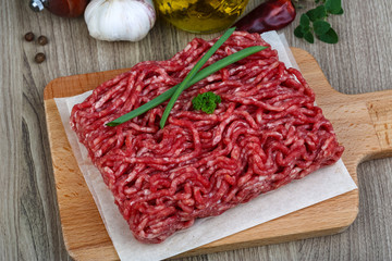 Minced beef meat