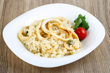 Squid risotto