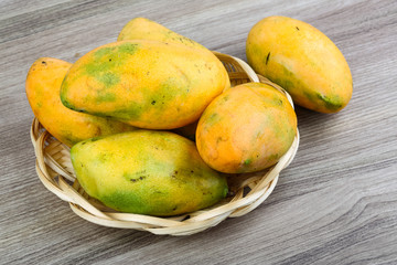 Ripe yellow mango