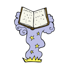 cartoon magic spell book