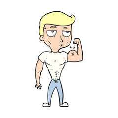 cartoon gym man