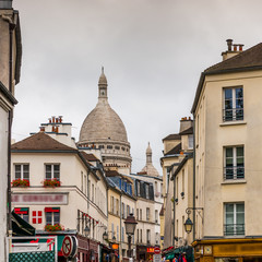 Quartier de Montmartre à Paris