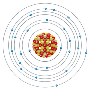 atom model with electrons and nucleus clip art preview