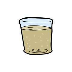 cartoon whiskey glass